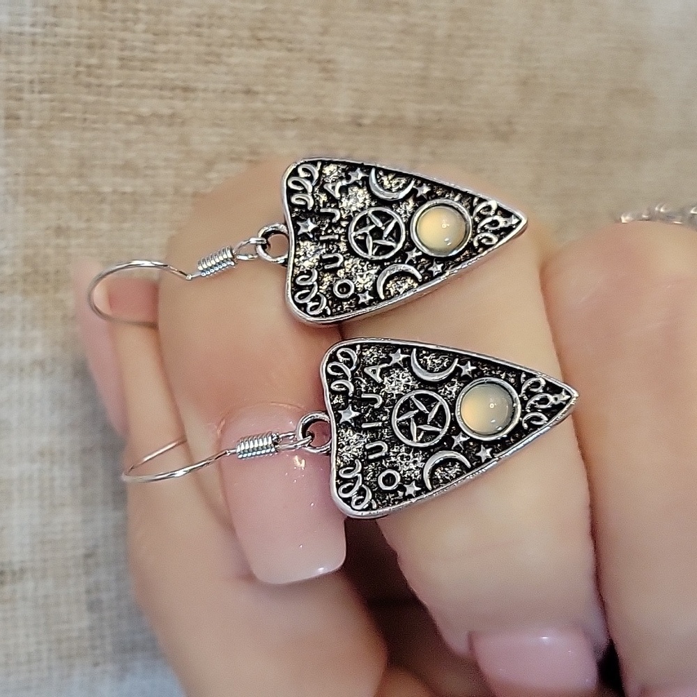 OUIJA PLANCHETTE CHARM EARRINGS